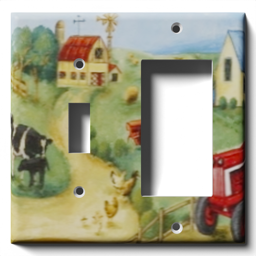 SnazzySwitch The Farm Deko Lichtschalter Platte Abdeckung - Bild 13 von 24