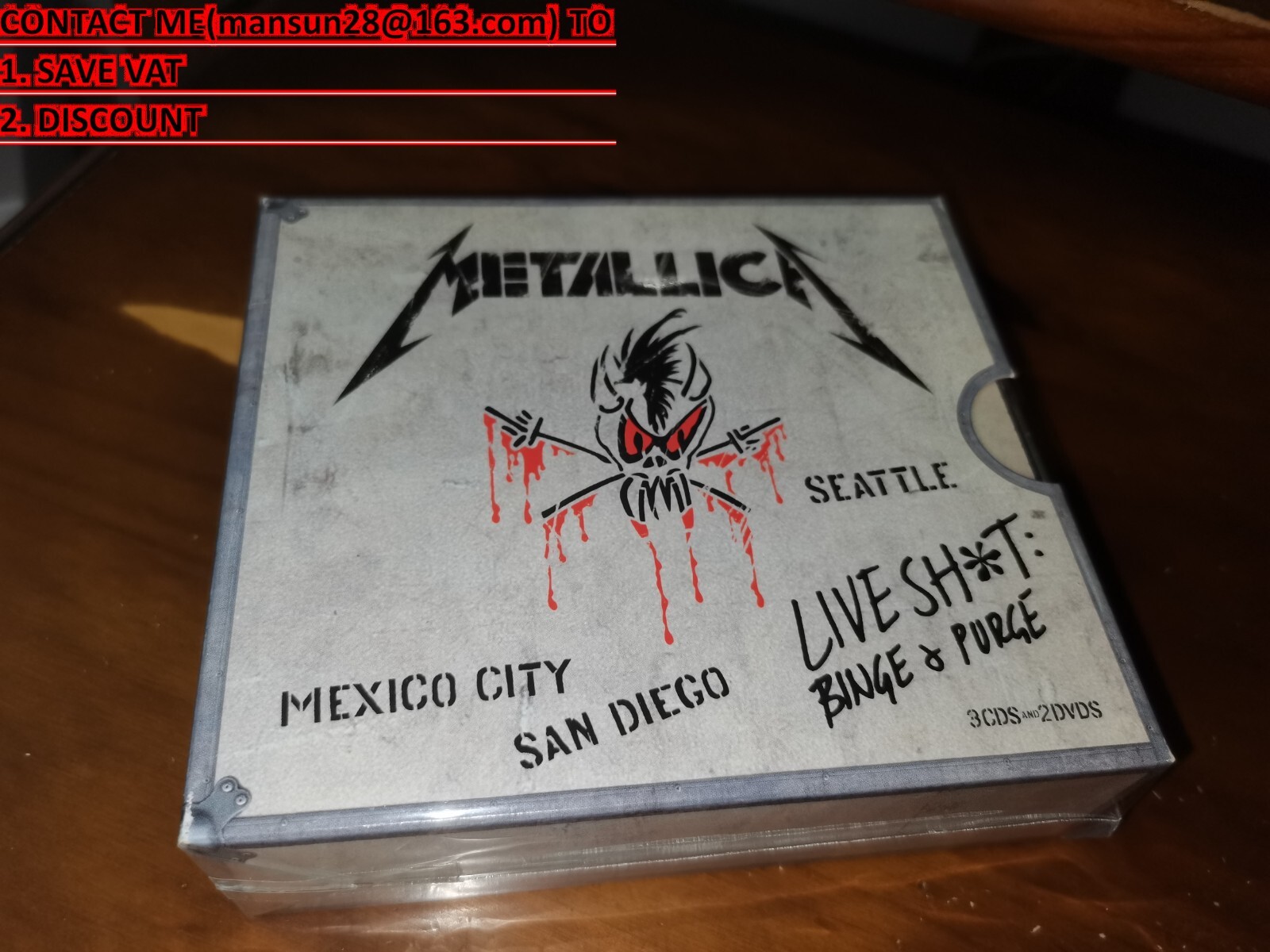 Metallica / Live Shit: Binge & Purge JAPAN 3CD+2DVD SICP-482/6 D9