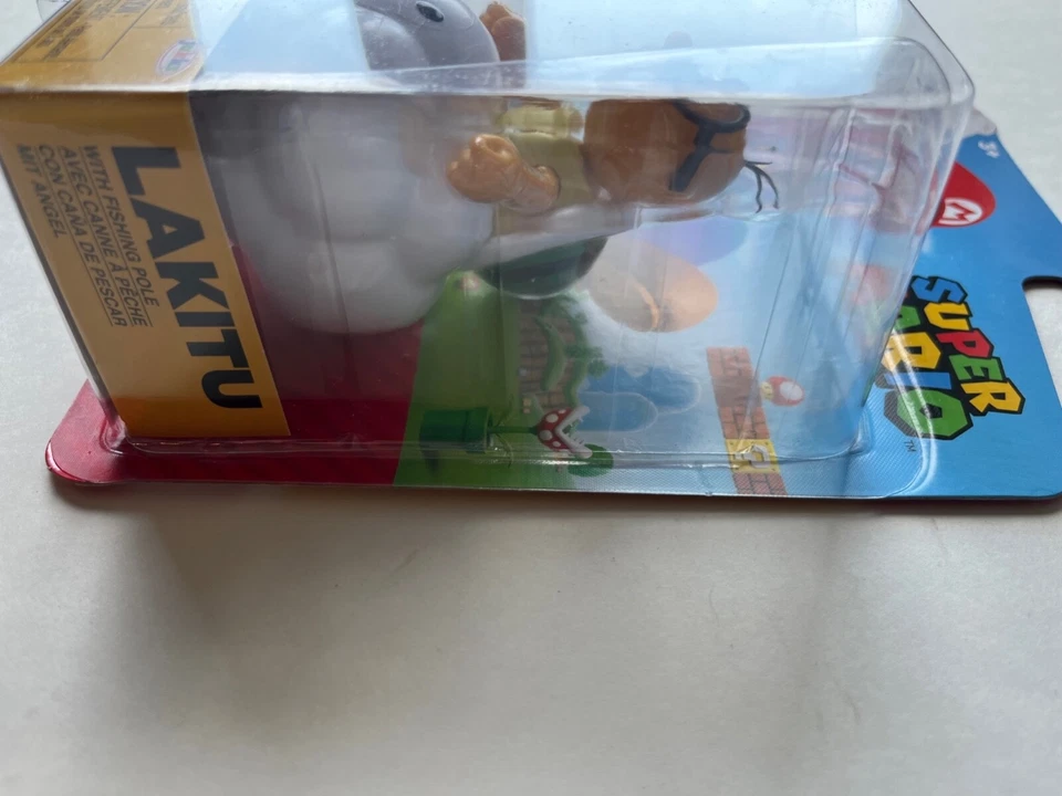 Figura de acción Super Mario Lakitu con caña de pescar Jakks Pacific nueva sellada fuera de existencia Foto 4 de 4