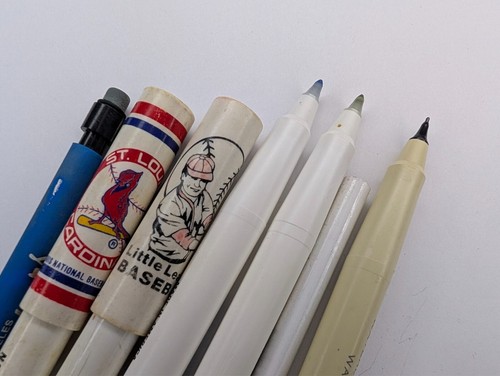 x7 MIXED LOT Baseball Pens Pencils Little League Waterloo IA Cardinals Vtg G10 - 第 6/7 張圖片