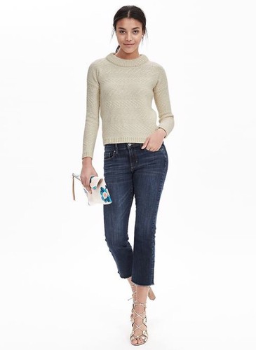 Banana Republic Blanket Stitch Woman's Pullover NWT SZ XL - Picture 2 of 4