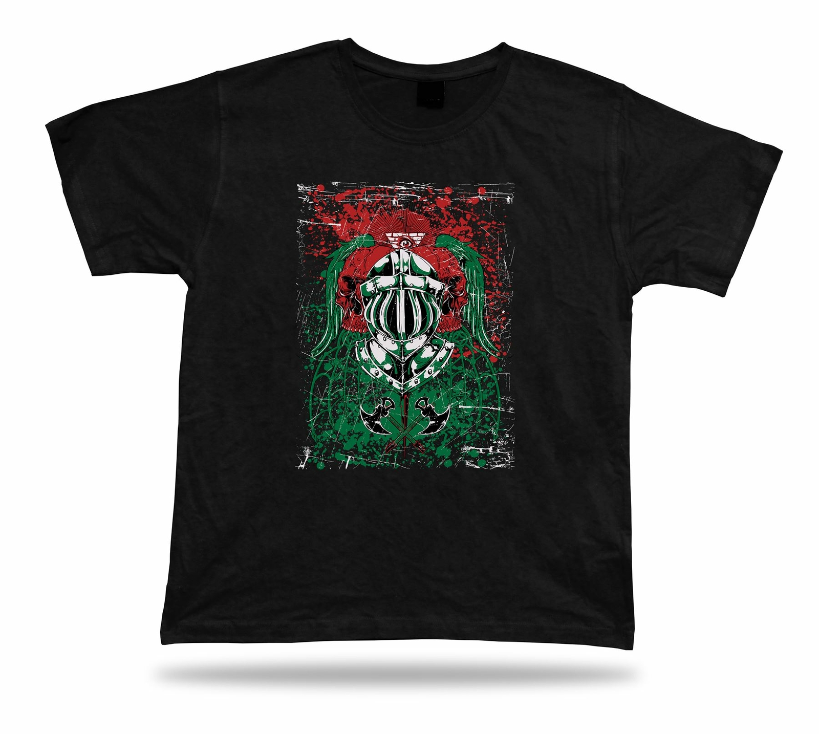 Tshirt Tee Shirt Birthday Gift Idea Endless War Helmet Knight Axe Illuminati