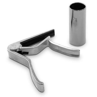 Pyle Acoustic Guitar Capo - Premium Zinc Metal & Steel Slide