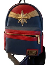 Loungefly Captain Marvel Mini Backpack Red Bl...