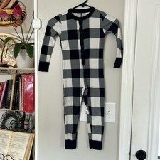 Christmas Holiday pajama's Kids Unisex Buffalo check size XS 5 