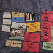 Vintage IMSA NASCAR Daytona Sebring Miami Race Ticket  Pass Collection 1988-1990