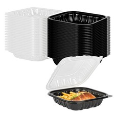 Restaurantware-Thermo Tek 34 Ounce Clamshell Containers, 100 Disposable Take ...