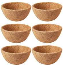 6 Pack 14 Inch Coco Liners for Hanging Baskets - Natural Hanging Basket Liner...