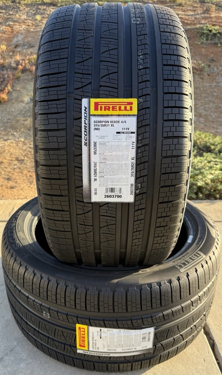 Set of TWO BRAND NEW 315/35R21 111V Pirelli Scorpion Verde A/S All