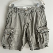 Polo Ralph Lauren Cargo Shorts Men  s 34 Classic Polo Chino Gray Utility