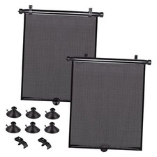 2 Pack Large Car Side Window Sun Shade for Baby, Retractable Roller Car Window