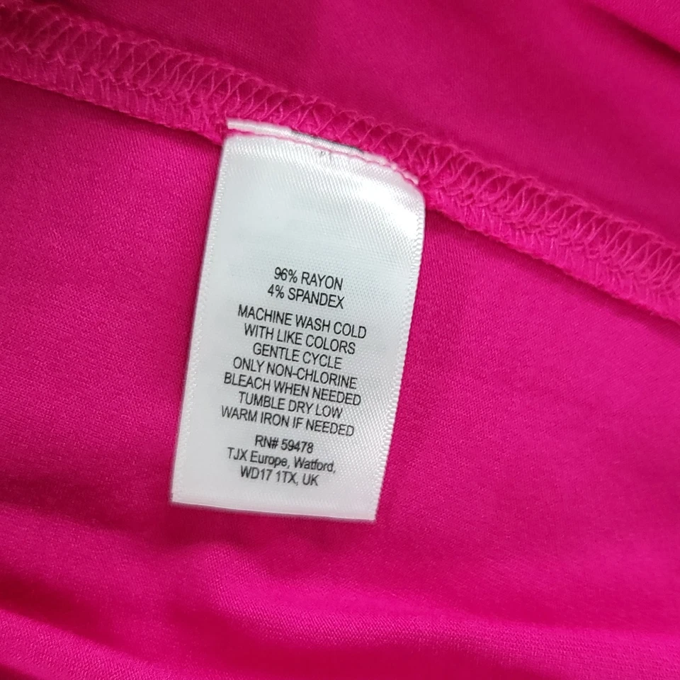 Falda Cynthia Rowley Línea A Mujer Pequeña Rosa Tejida Tirar de Cintura Elástica Elastizada Foto 3 de 4