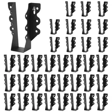 48 Pcs 2x6 Joist Hanger,Q235B Steel Black Powder Coated Face Mount Joist