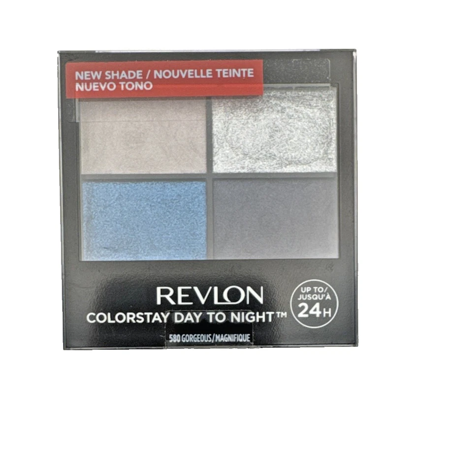 Revlon ColorStay Day-to-Night Eyeshadow Quad #580 Gorgeous 24H Wear New - Image 2 of 4