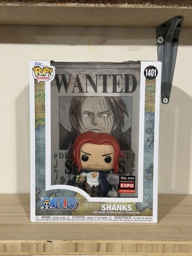 Funko Pop One Piece Wanted Poster Shanks 2024 Entertainment Expo Exclusive 1401