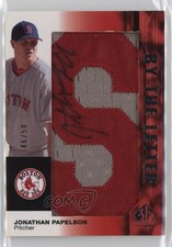 2008 SP Authentic By the Letter 46/50 Jonathan Papelbon (Letter S) Auto 0c3