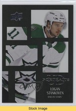 2024-25 Upper Deck Series 2 UD Portraits Black Logan Stankoven #P32 READ 5dz