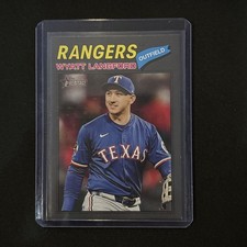 🔥Wyatt Langford 2026 Topps Heritage Dark Gray Border #340 Texas Rangers SP