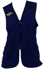 Walmart Proud Associate Women Small Navy Blue Zip Work Vest