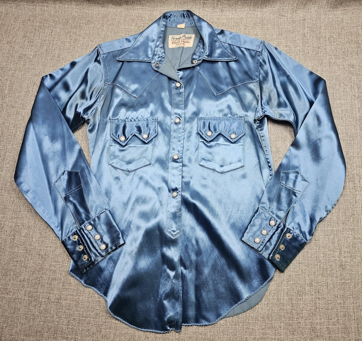 vintage satin western shirt products for sale | eBay
