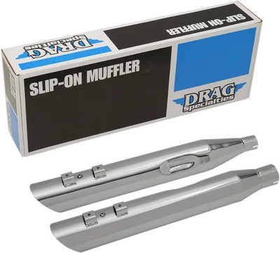 DS Steel Chrome 3.5'' Slip On Muffler Set for Harley Road Glide CVO 18-22