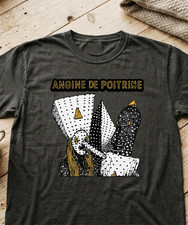 Angine De Poitrine Band Graphic Gray T Shirt Full Size S-5XL