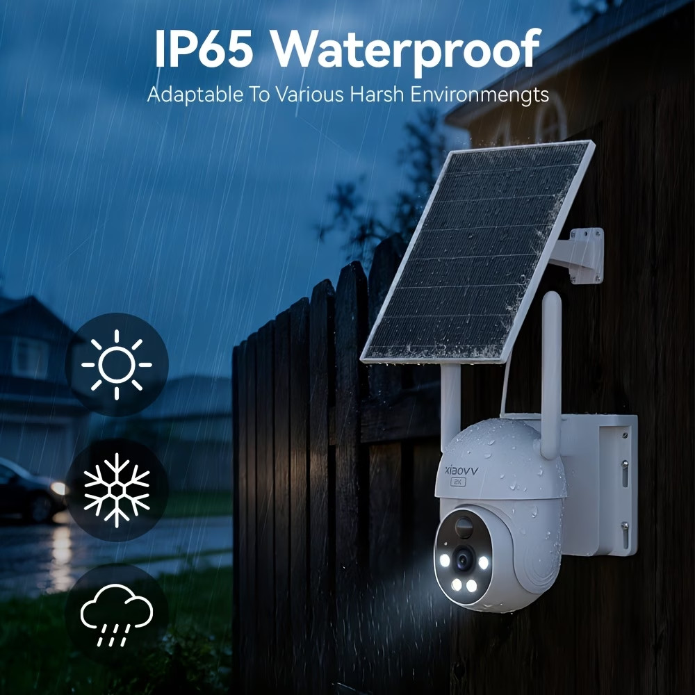 XIAOVV 4MP Ultra HD 4G Solar Security Camera with Longer Battery Life — image 8