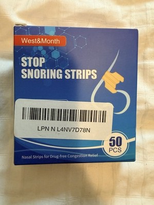 50PCS Stop Snoring Strips   Anti-Snore Nasal Patches for Better Breathing Free S
