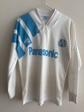 Adidas EQUIPMENT Olympique Marseille Home Jersey 1991 92 Long Sleeve