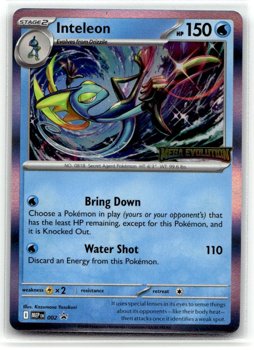 Inteleon - 002 #2 (NM) ME: Mega Evolution Promo MEP Pokemon