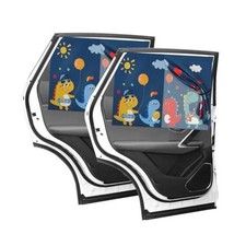 Car Window Shades, Magnetic Double Layer Window Screen for Baby Blue