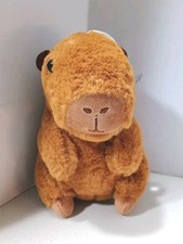 Brown Capybara Plushie Plush Animal Toy Cute Doll Hanging Suction Cup