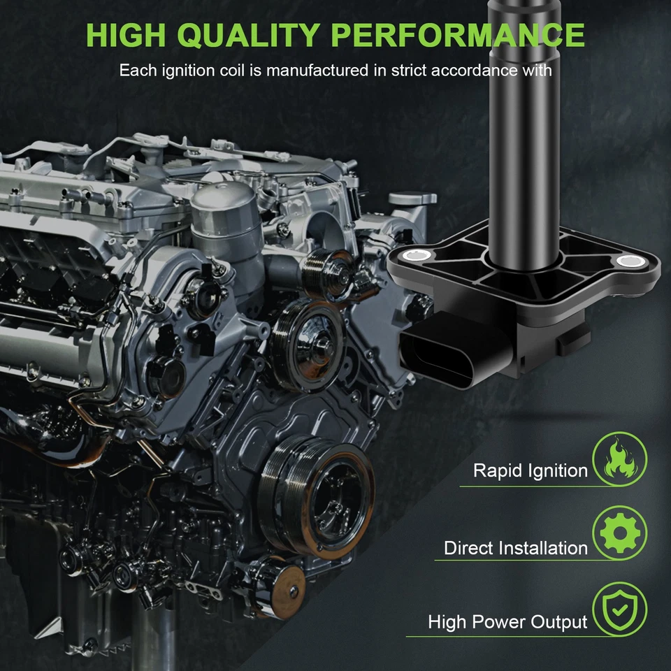 4 For 2000-2001 Volkswagen Jetta 1.8L L4 Ignition Coil & Spark Plug UF274 - Image 2 of 4