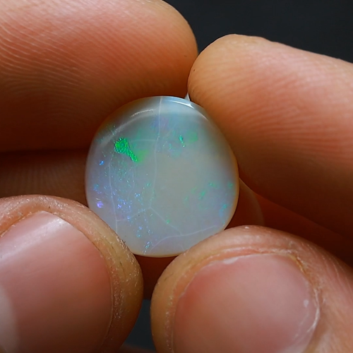 Natural Fire Opal Artisan Necklace Supply Oval Cabochon 4.00 Cts 14x14x3 mm - Video 1 of 1