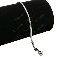 Solid 925 Sterling Silver Classic 2mm Round Snake Chain Bracelet/Anklet 6 inch