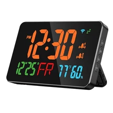 Digital Clock Alarm Clock WiFi Clock, Extra  Letters, Temperature &1444