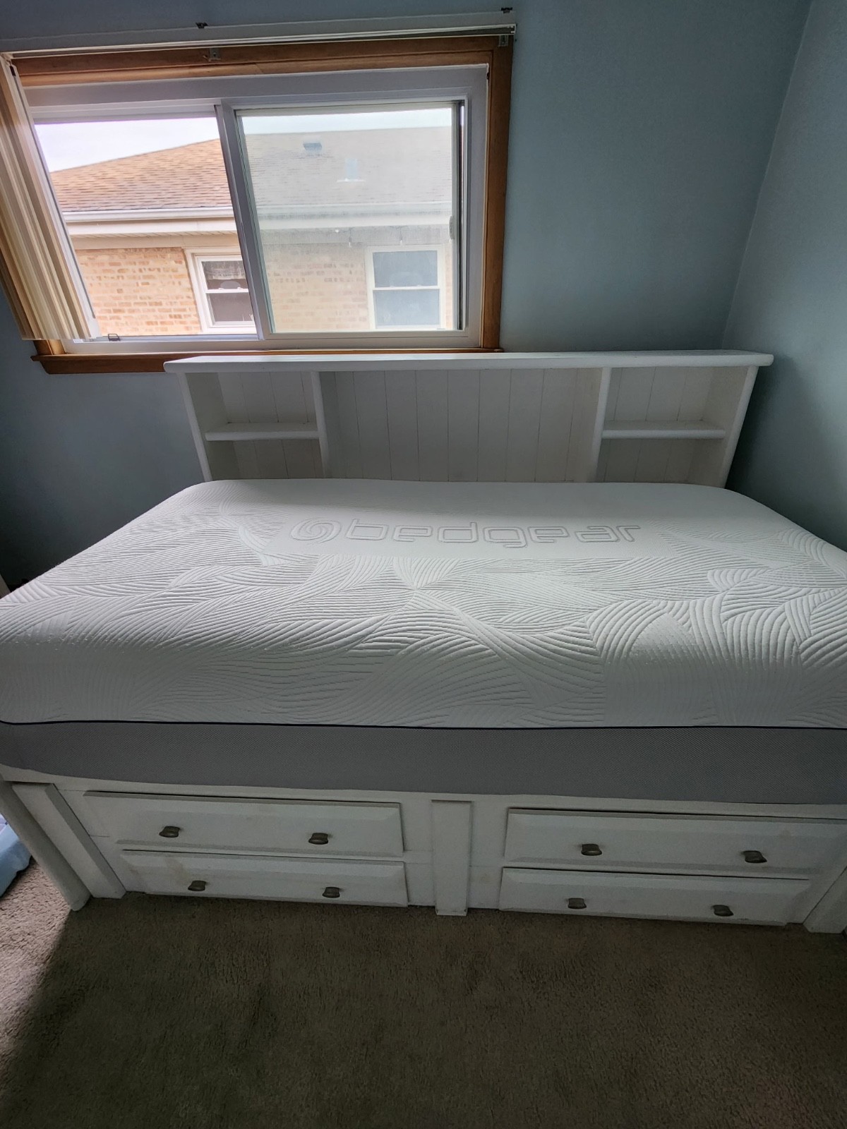 Trendwood Laguna Roomsaver Twin Storage Bed — Complete Set