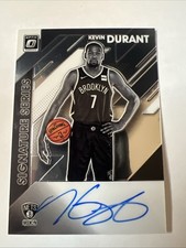 Kevin Durant 2019-20 Panini Donruss Optic Signature Series On Card Auto #SS-KDR