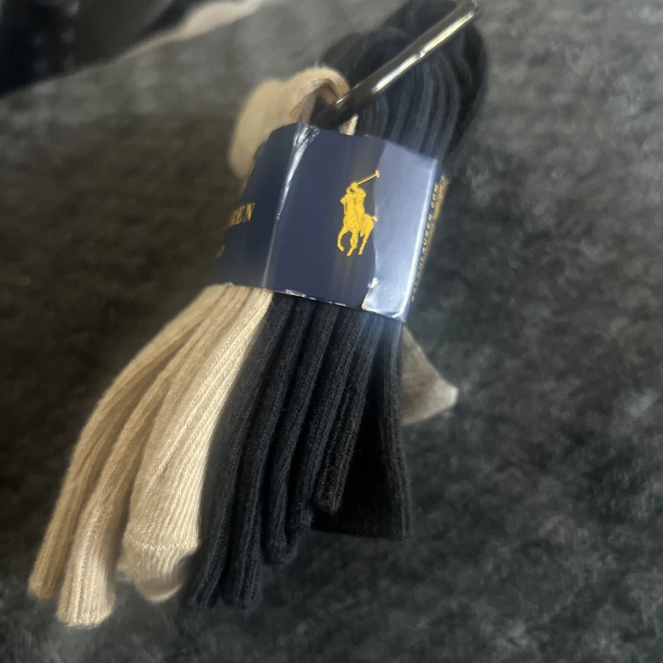 Polo Ralph Lauren Juego de 3 Pares Niños 4-7, ¡¡NUEVO!! Beige, azul oscuro, negro  Foto 3 de 4