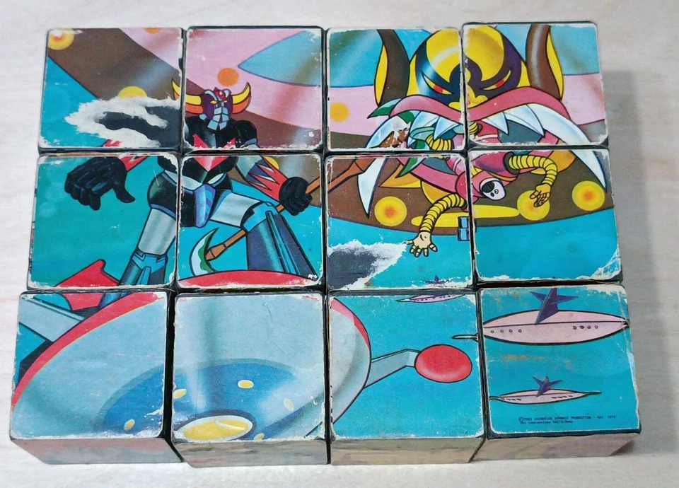 Goldrake Atlas Ufo robot puzzle cubi Clementoni vintage anni 80 - Immagine 2 di 4