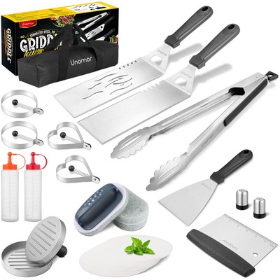 Metal Spatula Griddle Scraper Griddle Cleaning Kit Stainless Steel Griddle Tools