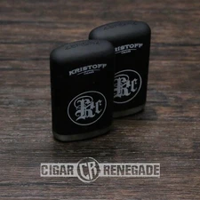 Kristoff Single Flame Adjustable Refillable Cigar Torch Lighter - 2 Pack