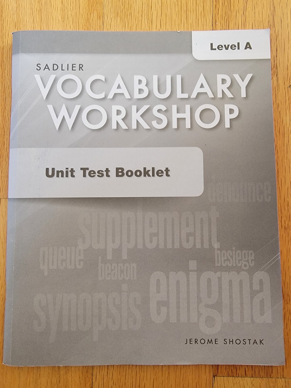Unit Testing Books Sadlier Vocabulary Workshop Unit Test Book Level A | eBay
