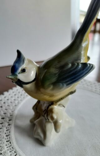 German Saxe Porcelain Bird - Afbeelding 1 van 6