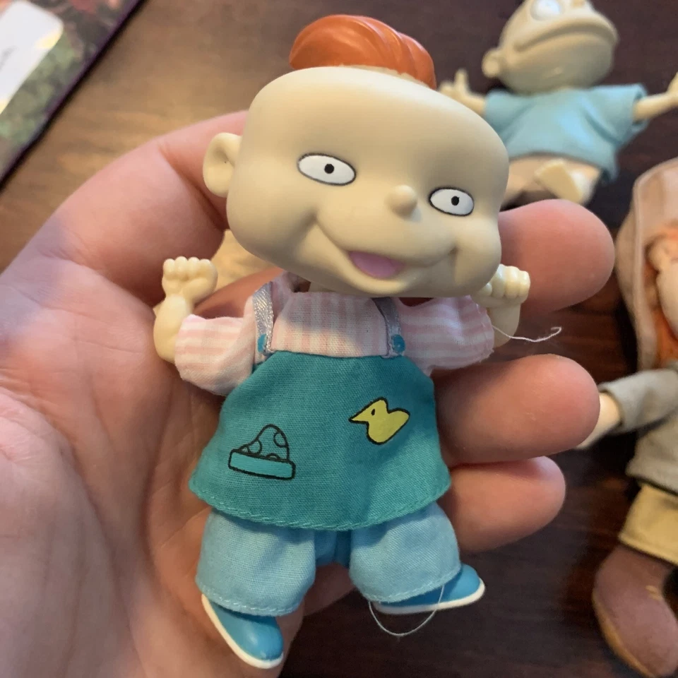 1997 Phil, Tommy, Chunky PVC boneco de ação de pelúcia boneca Rugrats Nickelodeon B1 - Imagem 2 de 4