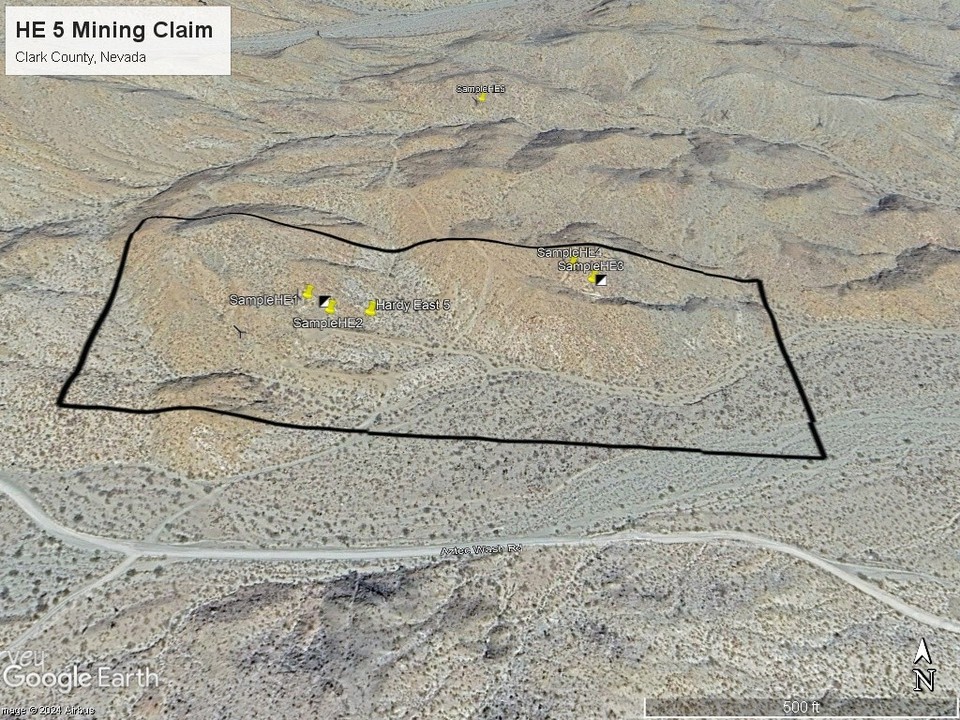 Hardy East (HE 5) Gold Mine Searchlight Nevada Near Las Vegas Gold