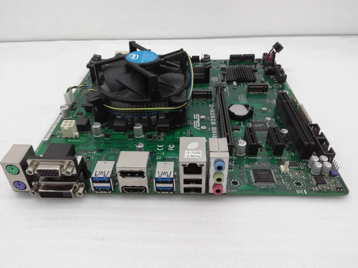 ASUS PRIME B250M-C micro ATX Motherboard +Intel core i3-7100