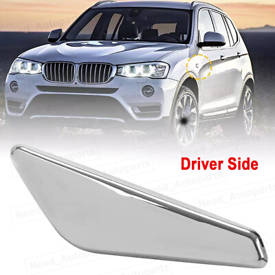 Left Driver Side Fender Chrome Emblem Moulding For BMW X3 F25 X4 F26 2015-2017