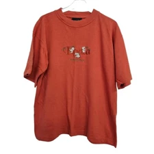 Vtg orange embroidered koala Australia t shirt.Sz small 20" ptp