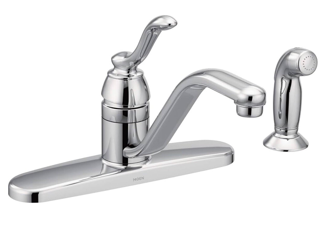 Moen 7051 Chrome One-Handle Kitchen Faucet